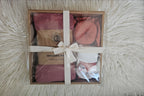 Newborn Gift Box — Organic Bamboo Swaddle & Animal Socks Set