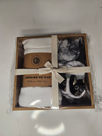 Newborn Gift Box — Organic Bamboo Swaddle & Animal Socks Set